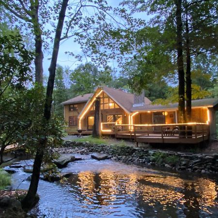 Secluded Chalet On Stream-Mins To Camelback Tannersville Exterior foto
