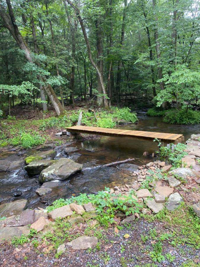 Secluded Chalet On Stream-Mins To Camelback Tannersville Exterior foto